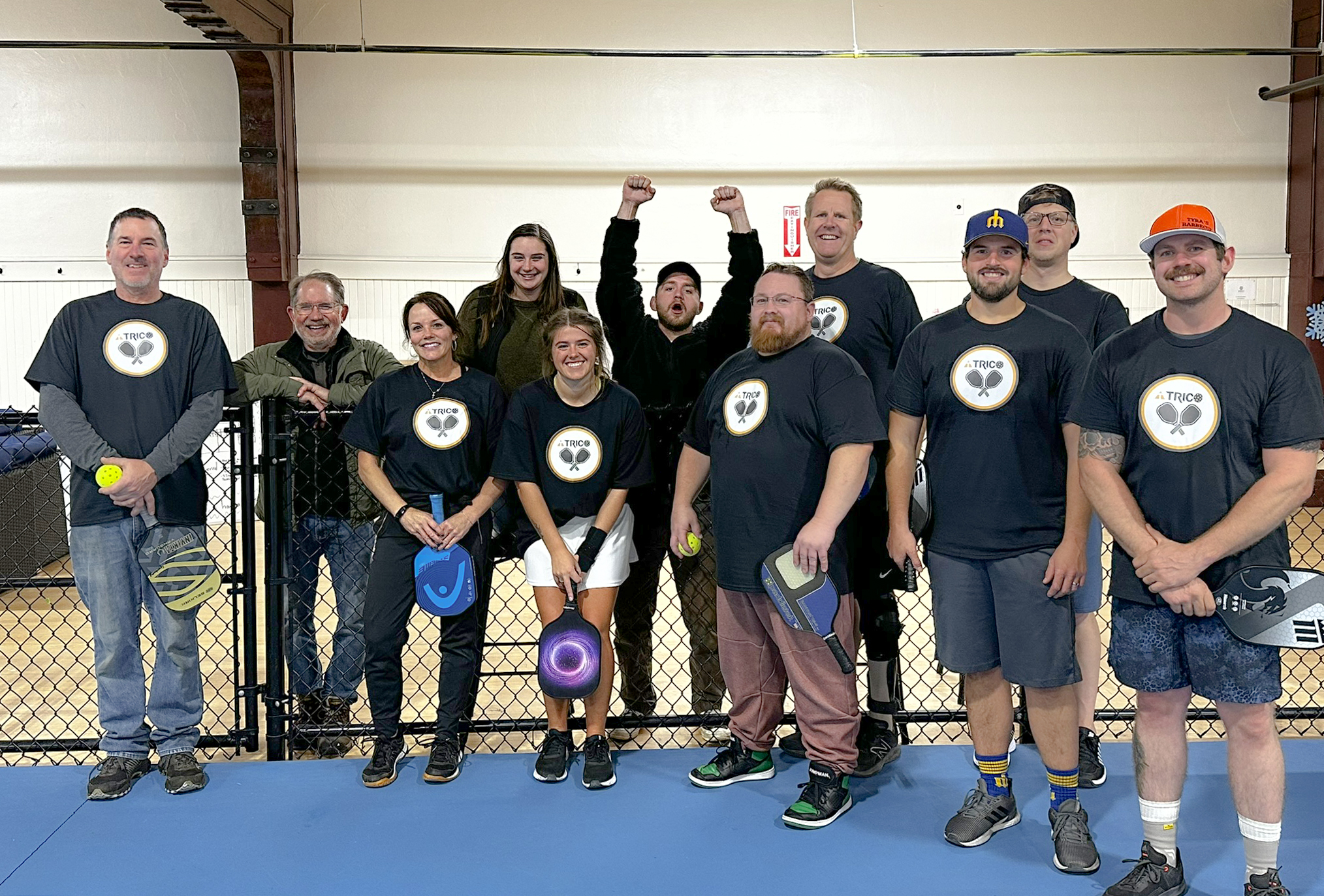 Happy Employees Play Pickleball!