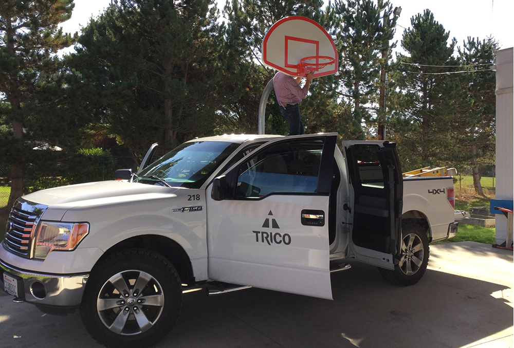 TRICO Installs Gifted Basketball Hoop for Boys & Girls Clubs of Skagit County