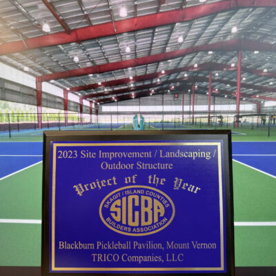 Project of the Year! Blackburn Pickleball Pavilion Receives 2023 SICBA Award