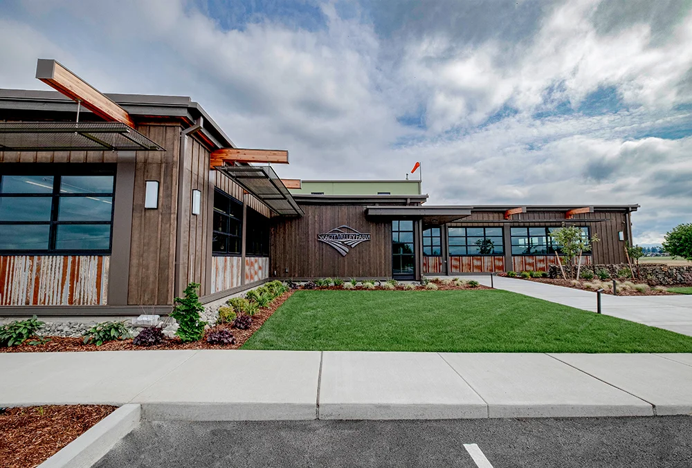 Outside Skagit Valley Farm building